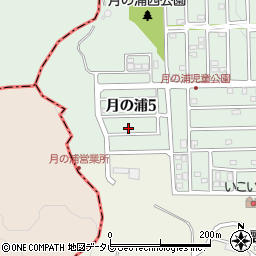 福岡県大野城市月の浦5丁目7周辺の地図