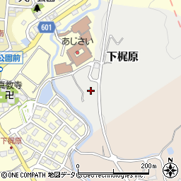 福岡県那珂川市下梶原周辺の地図