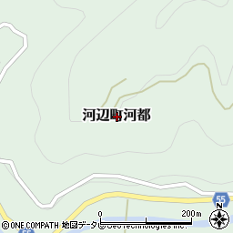 〒797-1605 愛媛県大洲市河辺町河都の地図