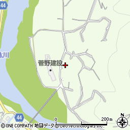 愛媛県大洲市菅田町大竹1535-1周辺の地図