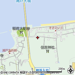 高知県高知市浦戸128周辺の地図