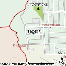 福岡県大野城市月の浦5丁目6周辺の地図