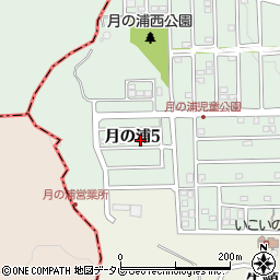 福岡県大野城市月の浦5丁目周辺の地図