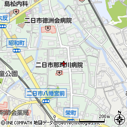 福岡県筑紫野市二日市中央周辺の地図