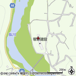 愛媛県大洲市菅田町大竹1448周辺の地図