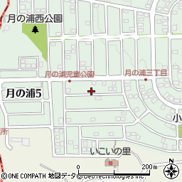 福岡県大野城市月の浦4丁目21-29周辺の地図