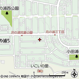 福岡県大野城市月の浦4丁目21-24周辺の地図
