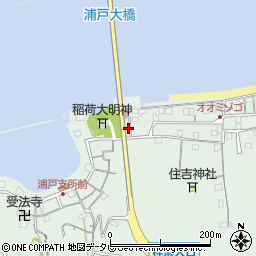 高知県高知市浦戸133周辺の地図
