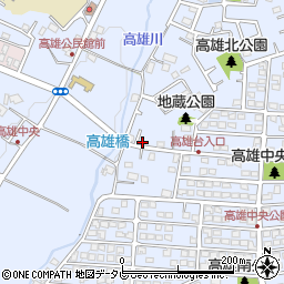 福岡県太宰府市高雄4丁目24周辺の地図