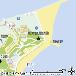 坂本龍馬像周辺の地図