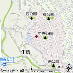 福岡県大野城市宮野台周辺の地図