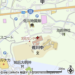 佐川町教育集会所周辺の地図