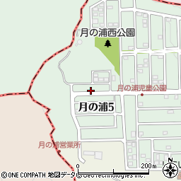 福岡県大野城市月の浦5丁目4周辺の地図