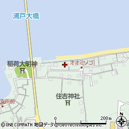 高知県高知市浦戸168周辺の地図