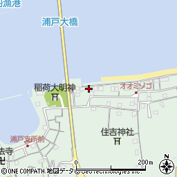 高知県高知市浦戸176周辺の地図