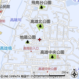 福岡県太宰府市高雄4丁目20周辺の地図