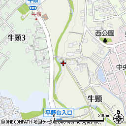 福岡県大野城市牛頸16周辺の地図