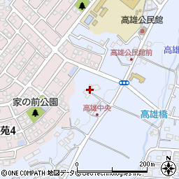 福岡県太宰府市高雄1丁目3821周辺の地図