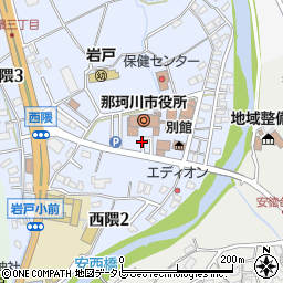 那珂川市役所周辺の地図