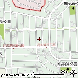 福岡県大野城市月の浦4丁目15周辺の地図