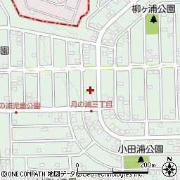福岡県大野城市月の浦4丁目14周辺の地図