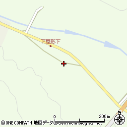大分県中津市本耶馬渓町下屋形78周辺の地図