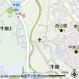福岡県大野城市牛頸27周辺の地図