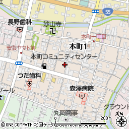 安芸本町コミュニティセンター周辺の地図