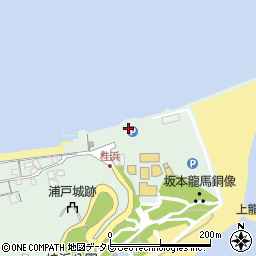 桂浜公園駐車場周辺の地図
