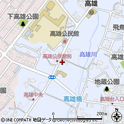 福岡県太宰府市高雄1丁目3787周辺の地図