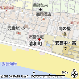 高知県安芸市清和町周辺の地図
