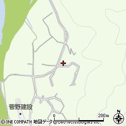 愛媛県大洲市菅田町大竹1389-2周辺の地図