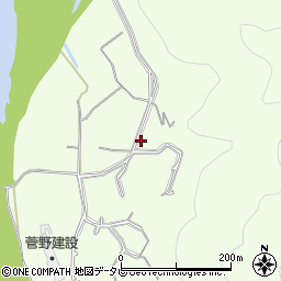 愛媛県大洲市菅田町大竹1390周辺の地図