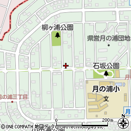 福岡県大野城市月の浦周辺の地図