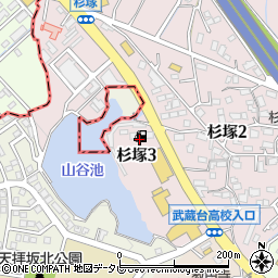 ＥＮＥＯＳセルフ筑紫野インターＳＳ周辺の地図