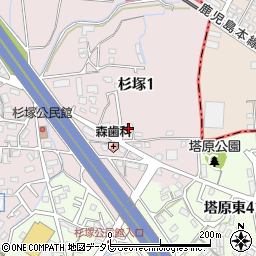 萩尾アパート周辺の地図