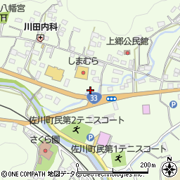 高知県高岡郡佐川町甲周辺の地図