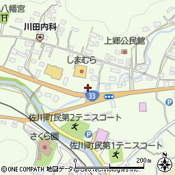 高知県佐川町（高岡郡）甲周辺の地図