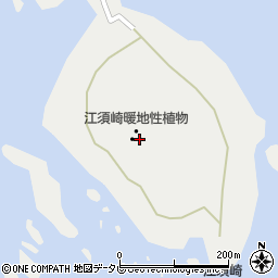 江須崎暖地性植物群落周辺の地図