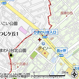 福岡中央銀行ひまわり台出張所 ＡＴＭ周辺の地図