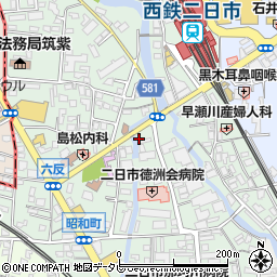 ＪＱＰａｒｋｓ二日市中央第２駐車場周辺の地図