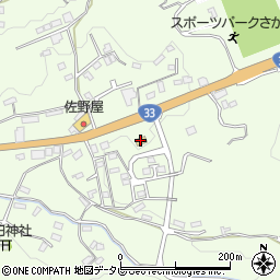 ローソン佐川町東店周辺の地図