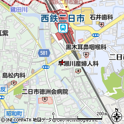 野間薬局　二日市駅前店周辺の地図