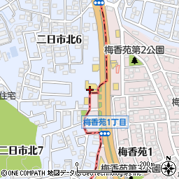 快活CLUB 3号二日市店周辺の地図