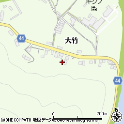 愛媛県大洲市菅田町大竹1249周辺の地図