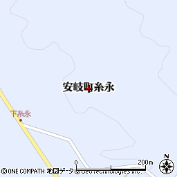 大分県国東市安岐町糸永周辺の地図