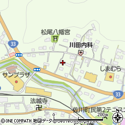 高知県高岡郡佐川町甲862-1周辺の地図