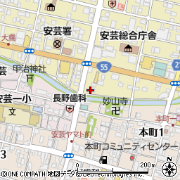 日本キリスト教団安芸教会周辺の地図
