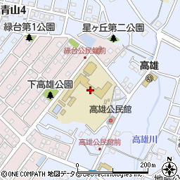 太宰府南小学校第一学童保育所周辺の地図