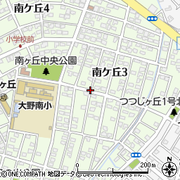 福岡県大野城市南ケ丘周辺の地図
